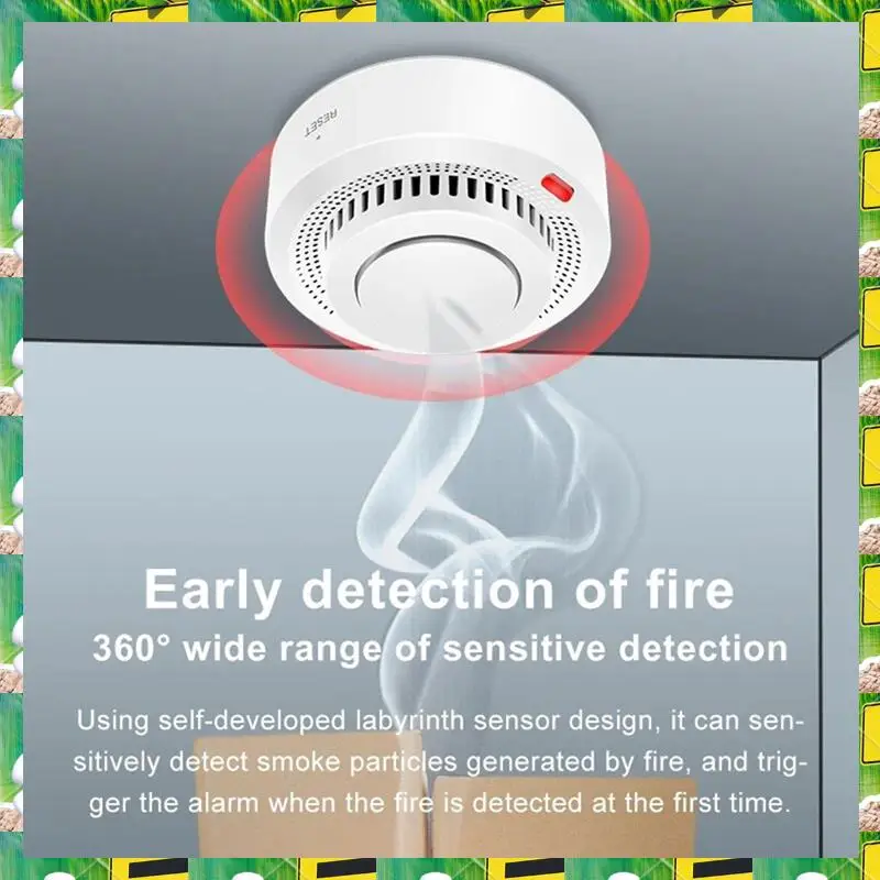 3C Electron Tuya Wifi Rauchmelder Räucherei Kombination Feueralarm Home Security System Feuerwehrmann 1 Stück, Tuya Wifi Rauch