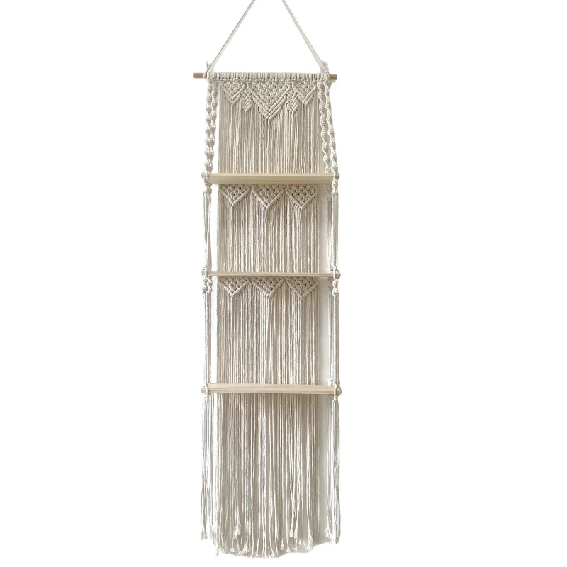 

LH hand-woven tapestry living room bedroom three-layer shelf homestay wall decoration