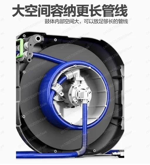 

10M15M20M 5*8 полностью автоматическая катушка для телескопического шланга, воздушный барабан 4S, магазин автомойки, воздушный барабан, чистящая машина, катушка, телескопическая