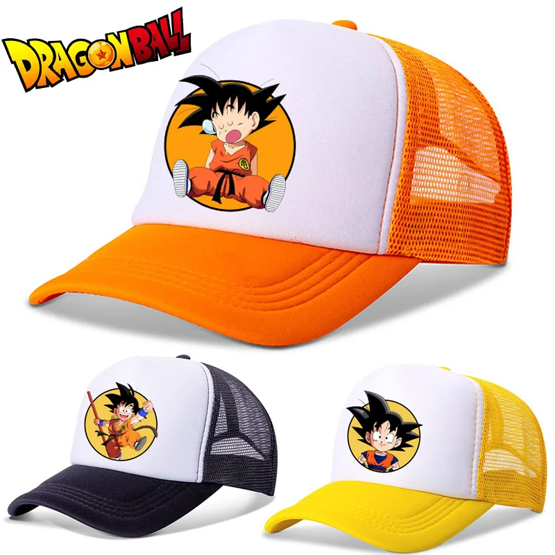 Gorra de béisbol de Dragon Ball Z para hombre y niño, sombrero de sol ajustable de Anime, Goku, padre e hijo, figuras de Anime, deportes al aire