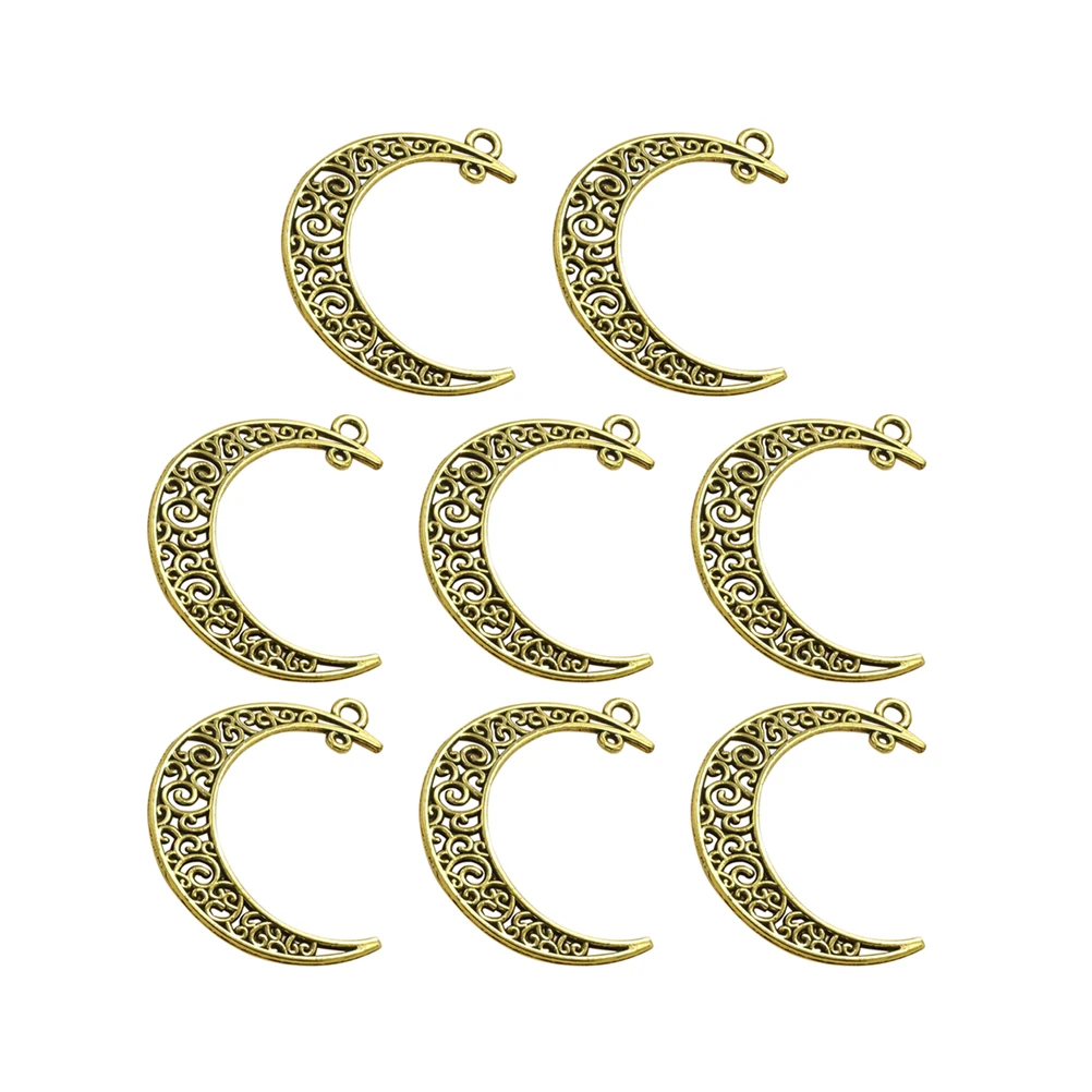 

20 Pcs Alloy Pendant Charms Multicolor Jewelry Making Accessories for Necklace Bracelet Earrings Keychain Crafts Gift Moon