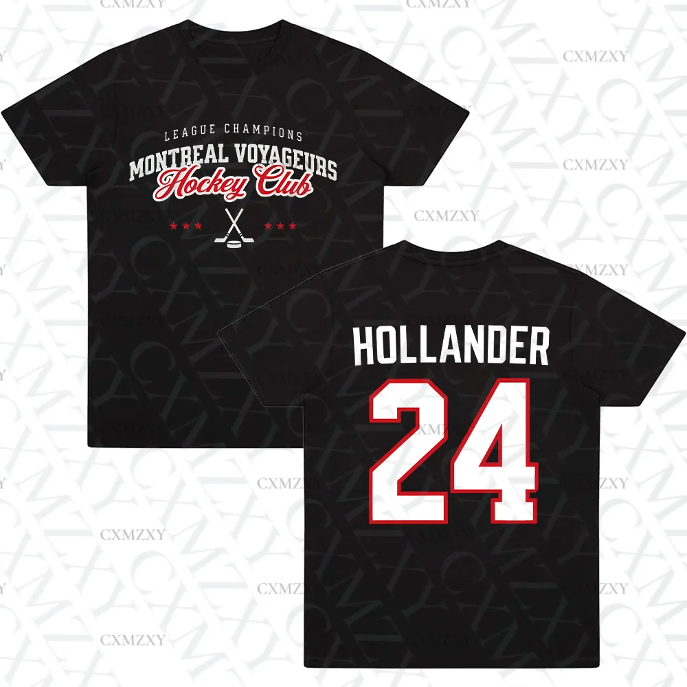 

Heated rivalry 100%cotton men's shirt jersey Commemorative Tshirt Summer Shane Hollander 24 Short Sleeve Unisex Streetwear Shirt