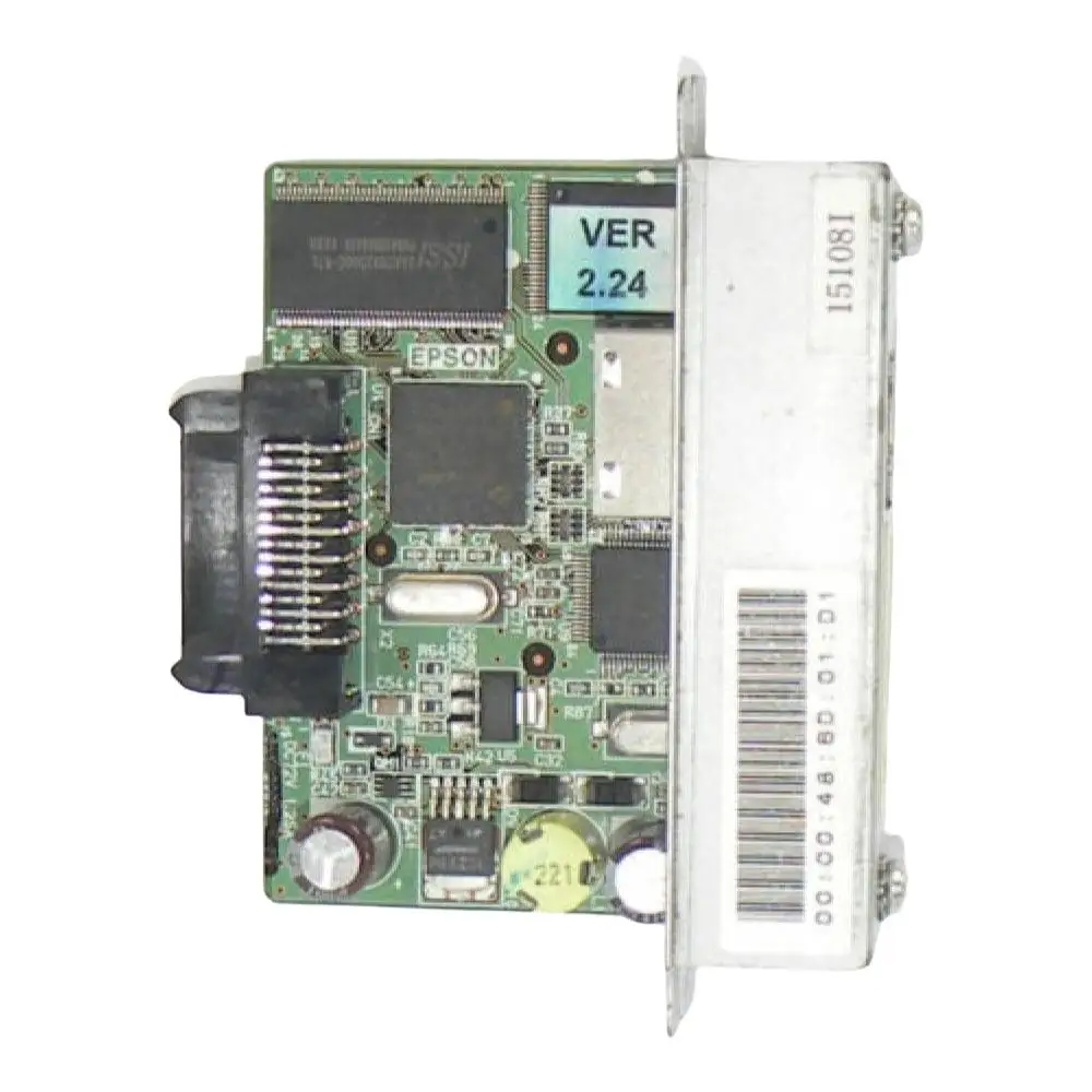 UB-E02 M155B Ethernet Interface Board RJ-45 Fits For EPSON 88IV TM-T88III TM-J7000/J7100 M129H TM-U590 TM-T90 TM-U200 Series