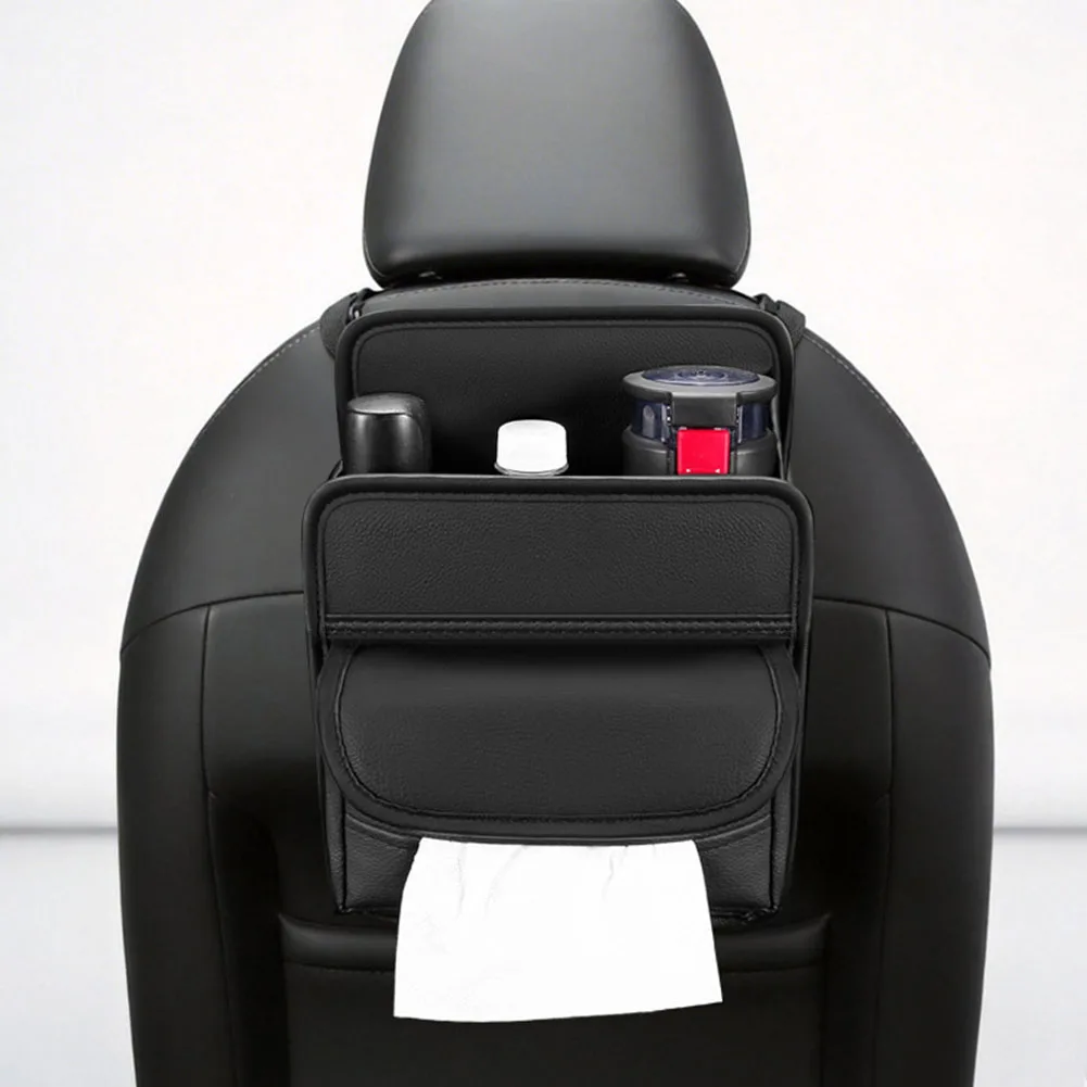 Car Seat Mounted Organizer with Compartment and Multi Pocket Layout for Efficient In Vehicle Storage Needs Car