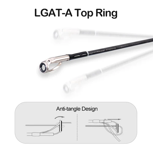 Imagen 2 del producto PURELURE GRUPLA caña de pescar giratoria de alto carbono Universal de lanzamiento largo en accesorios FUJI rápido