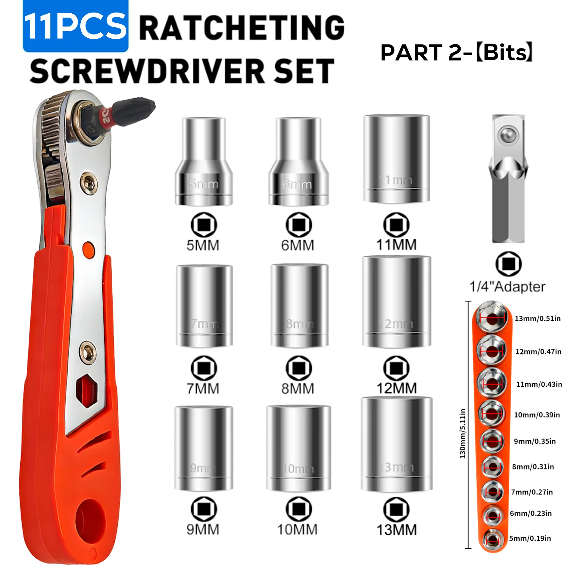 11 Pieces, 72-Tooth…