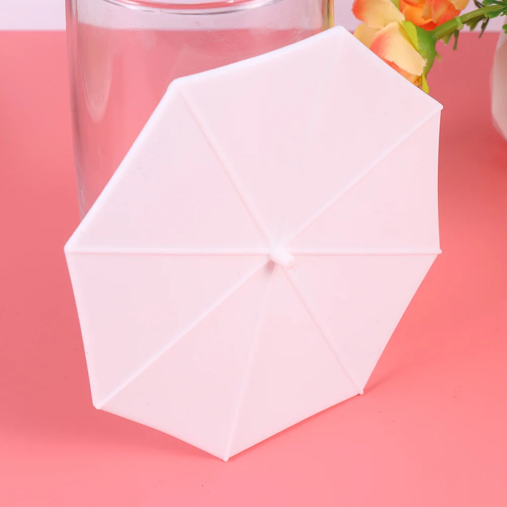 

5 шт. силиконовые чехлы для чашек в форме зонтика, противопротекающие многоразовые крышки для кружек, термостойкие практичные бытовые чехлы для чашек