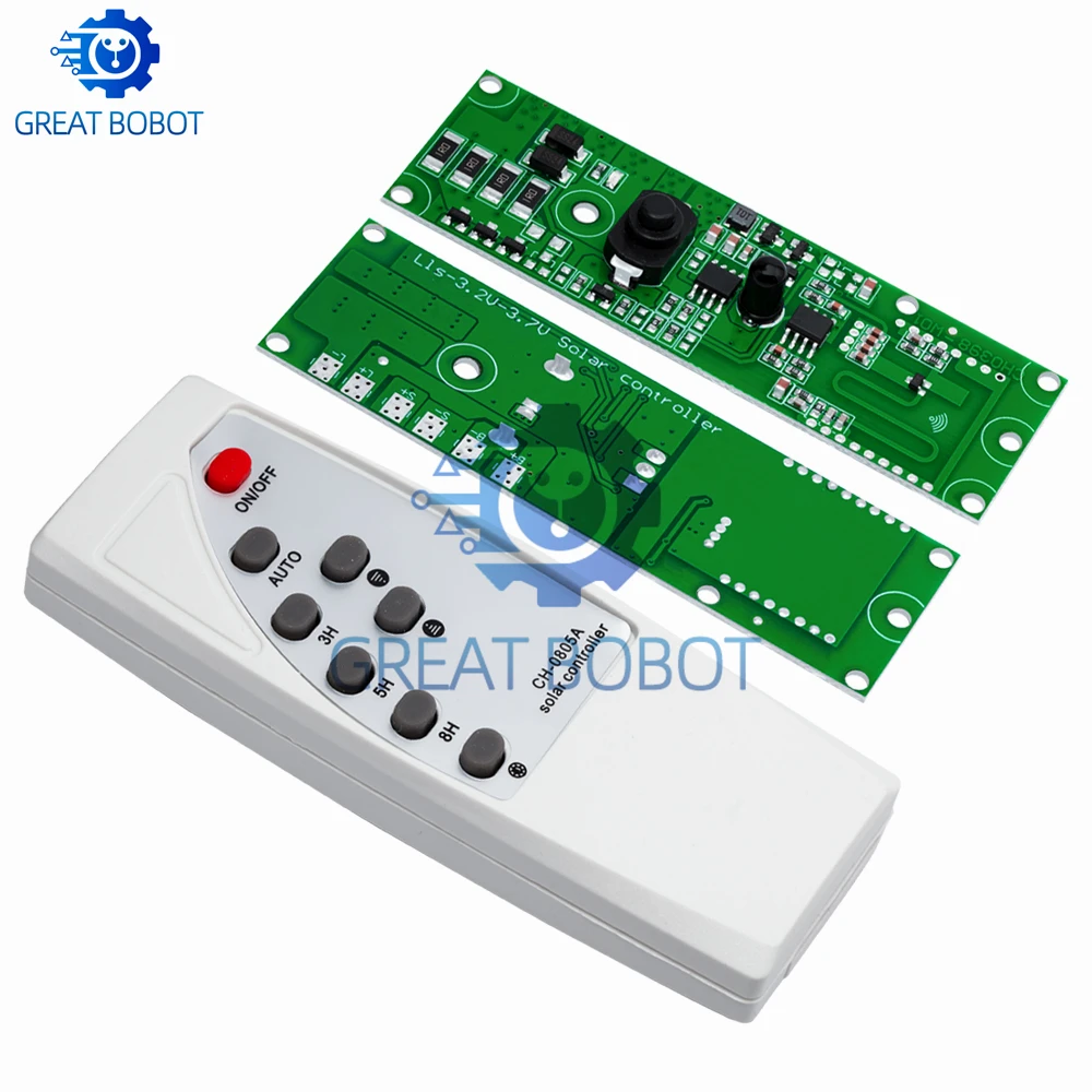 3.2V‑3.7V Microwave Radar Motion Sensor Solar LED Driver, Remote Wall Lamp Controller Module