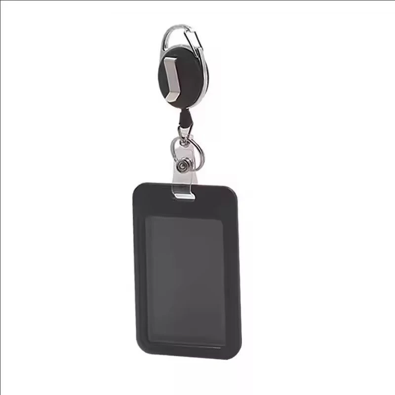Work Permit Card Set - Rope Retractable Neck Hanging Document Card Set - Chest Tag Access Control Hard Shell Protective Set