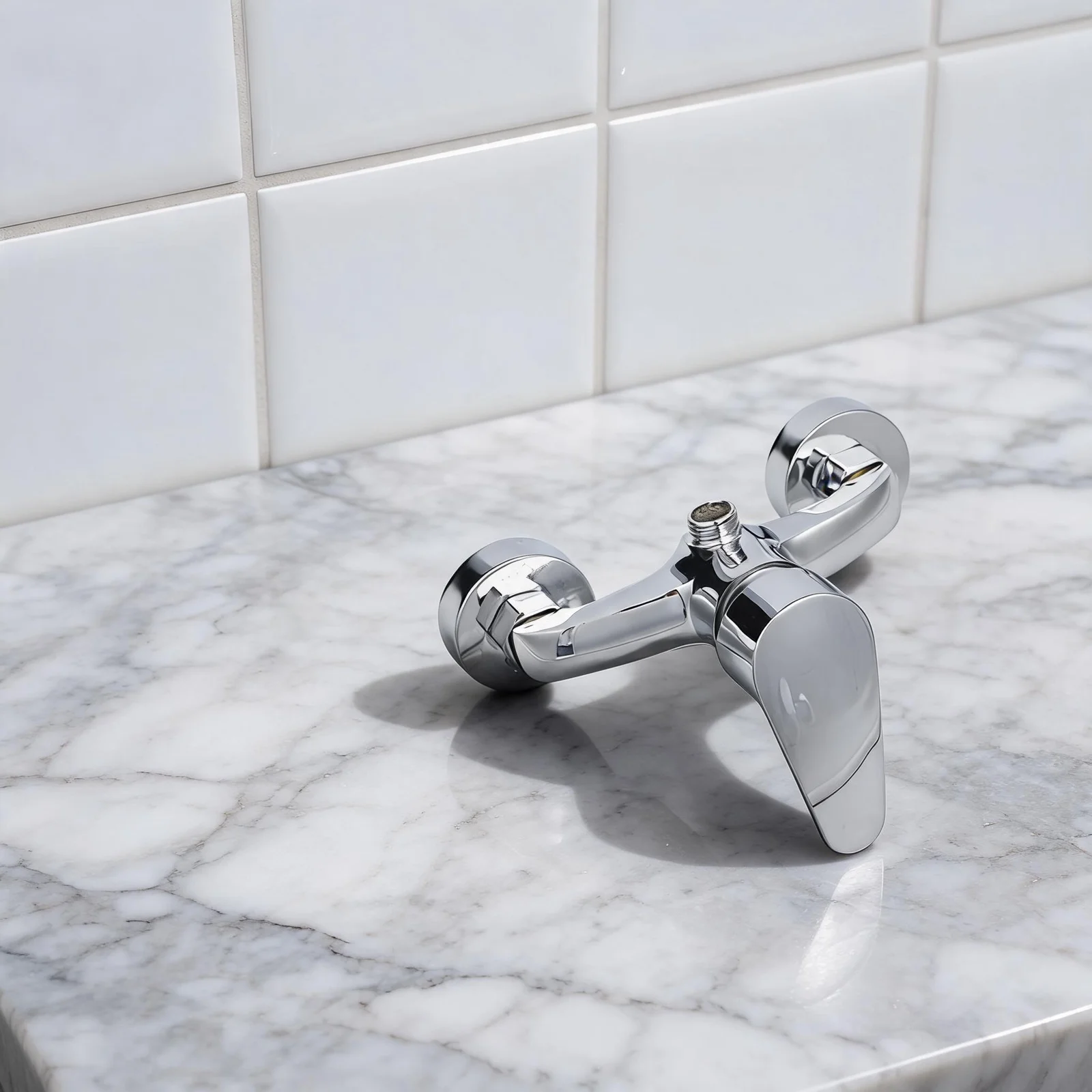 Wall Mount Mixer Shower Mixer Faucet Electroplated Finish Rust Resistant Oxidation Resistant For S-type Connectors