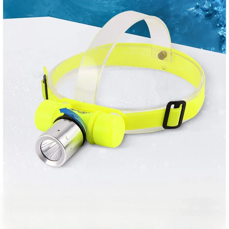 Diving Headlamp T6 LED Underwater Diving Headlight 3800 Lumen 10w Dive Flashlight Head Light Torch + Battery/Charger/box