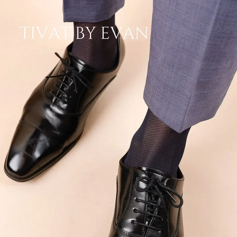 

Sexy Man Sheer Tube Socks Gift for Men Fetish Business Ultra Thin Formal Suit Stockings Man Transparent Erotic Hombre Dress Sock
