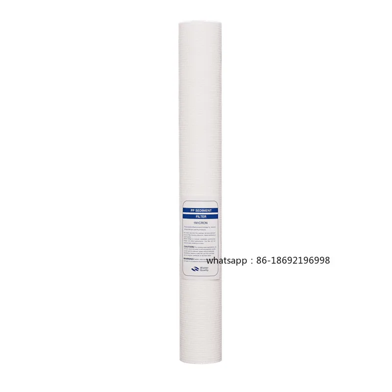 

20-дюймовый универсальный 1-микронный 5-микронный полипропиленовый хлопковый фильтрующий элемент для бытового очистителя воды и коммерческого автомата по продаже воды