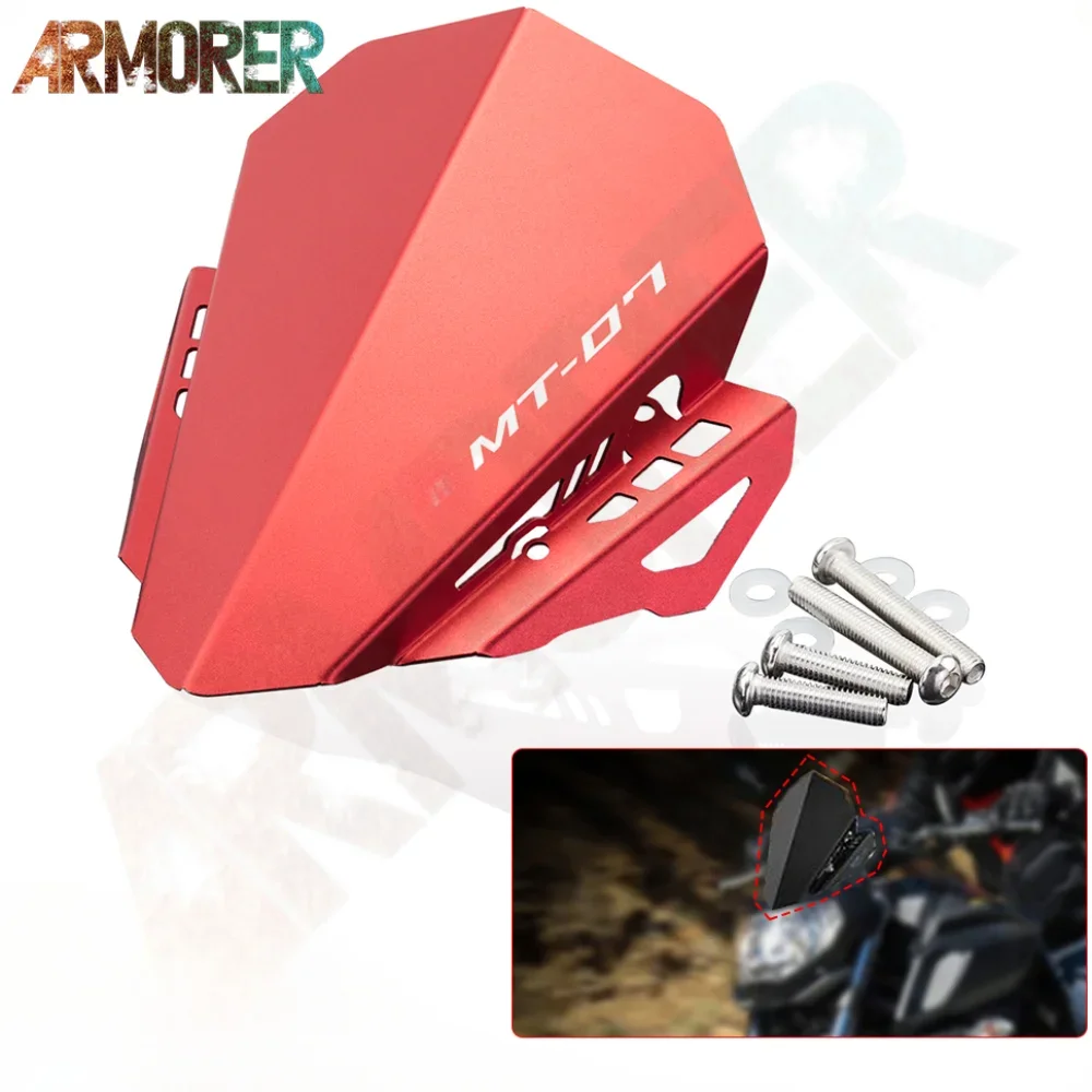 

Motorcycle Aluminum Accessories Windscreen Windshield Deflector Protector Wind Screen For YAMAHA MT-07 MT07 MT 07 2018 2019 2020