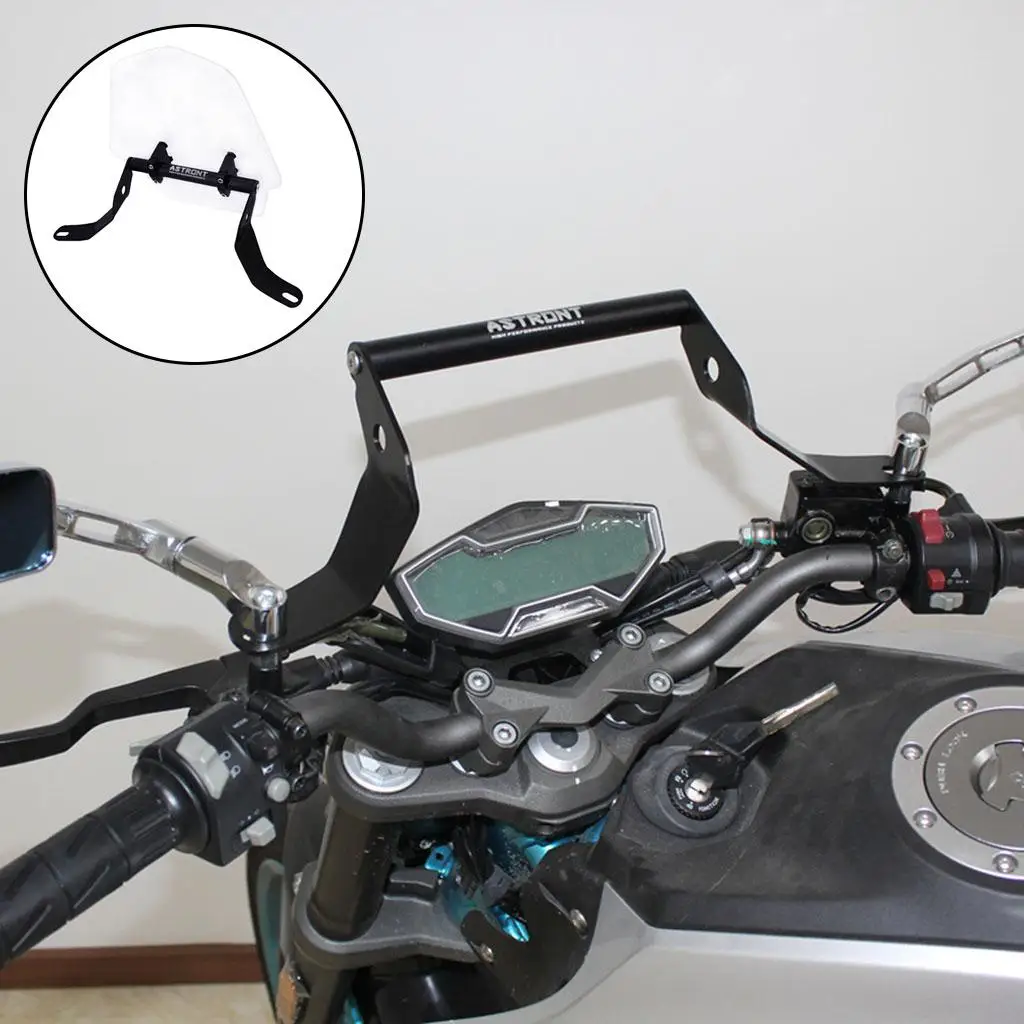 

Transparent Double Bubble Motorcycle Windscreen Windproof ABS Plastic Deflector Easy Install for Universal Motorbike