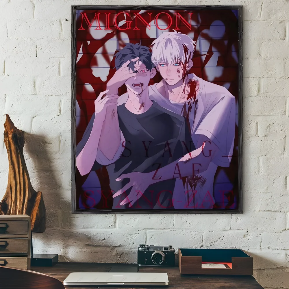 1PC Anime MIGNON Poster Home Living Room Wall Art Garage Room Decor Gift