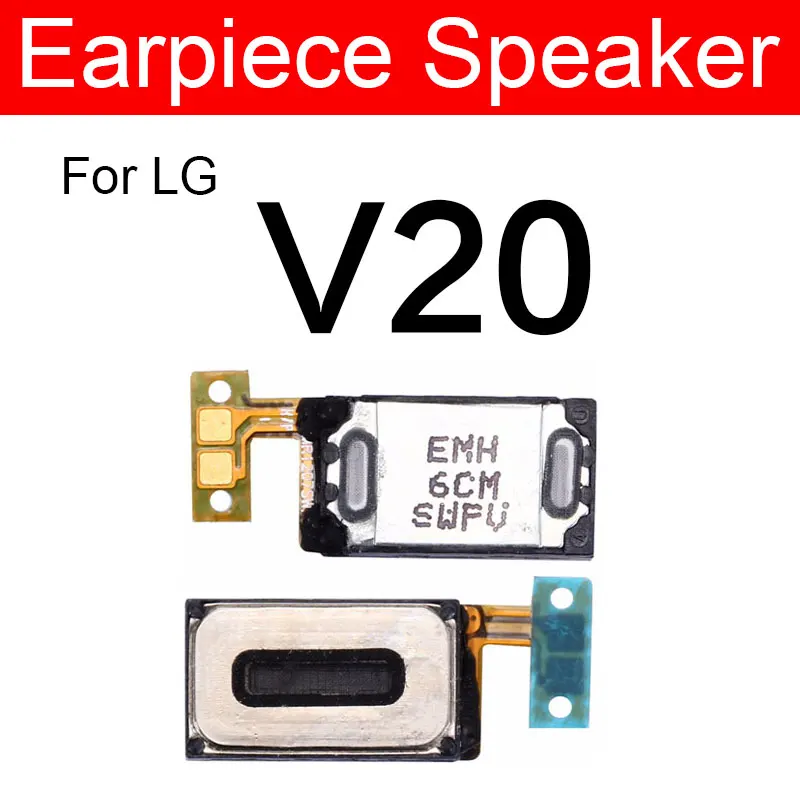 Earpiece Speaker For LG V10 V20 V30 V40 V50 5G V60 V50S G8X Top Front Ear Speaker Sound Earphone Receiver Flex Cable Replacement