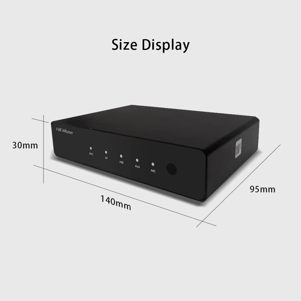 HiFiMuse R20 Wireless WiFi Bluetooth Audio Receiver Hi-Fi Musik Adapter für Home AirPlay DLNA Spotify Tidal Streaming Player