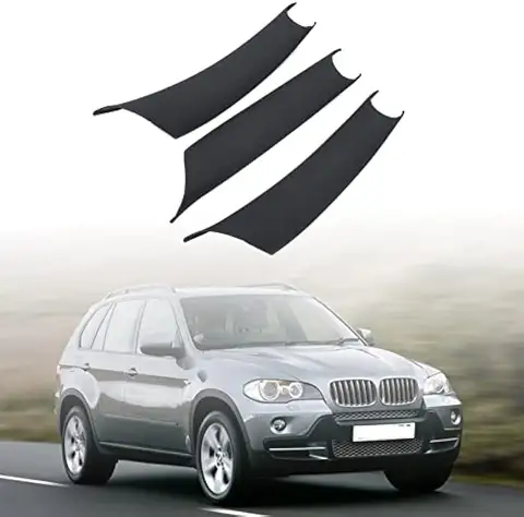 블랙 매트 인테리어 문짝 핸들 커버, BMW X5 X6 시리즈 E70 E71 2006-2013 에 적합
