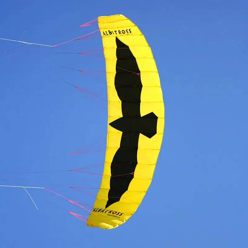 5m2 grande quad line power kite para adultosnylon tecido jouer mostrar pipa gigante jogos ao ar livre pipa surf power kite dragon fly diversão