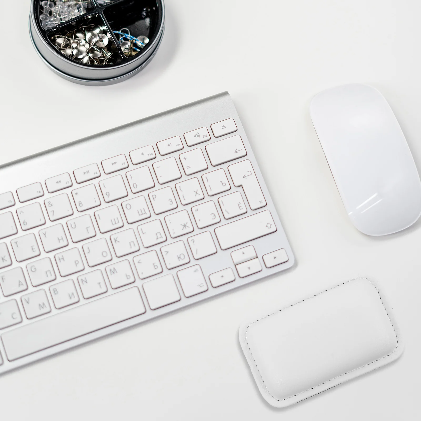 

Wrist Rest Pad White Ergonomic Laptop Mouse Hand Support Gaming Office Keyboard Elbow Cushion Mat Adjustable Protection