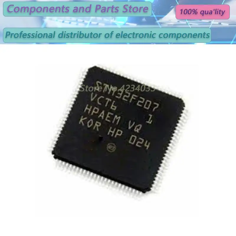 1PCS STM32F207VCT6  STM32F207VC STM32F207  STM32F207VET6 STM32F207V STM32F207VGT6   TQFP100 NEW100%  07VGT6