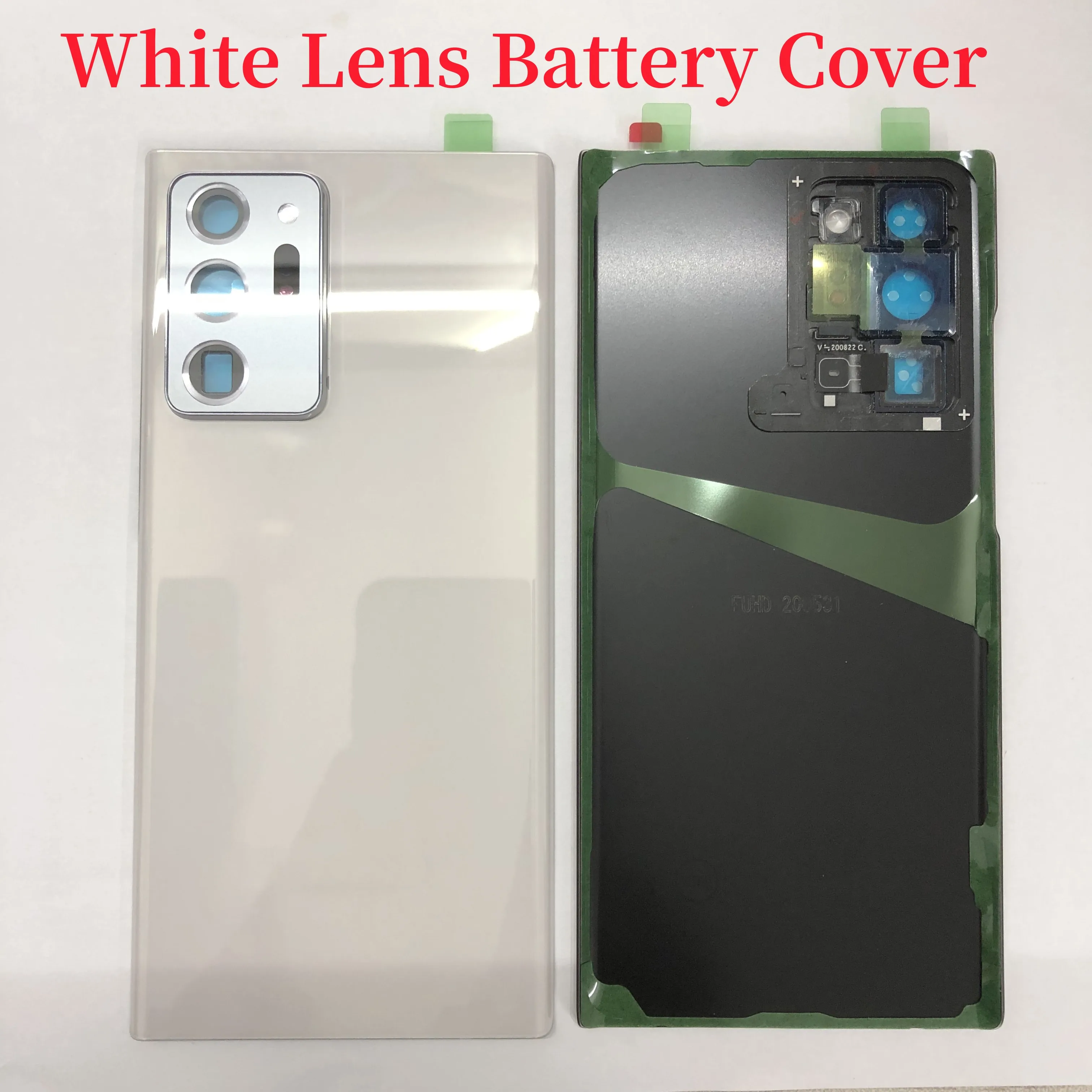

3D Glass For SA Note 20 Ultra N980 Battery Back Cover Rear Door Note 20Ultra Housing Case Camera Lens Replace