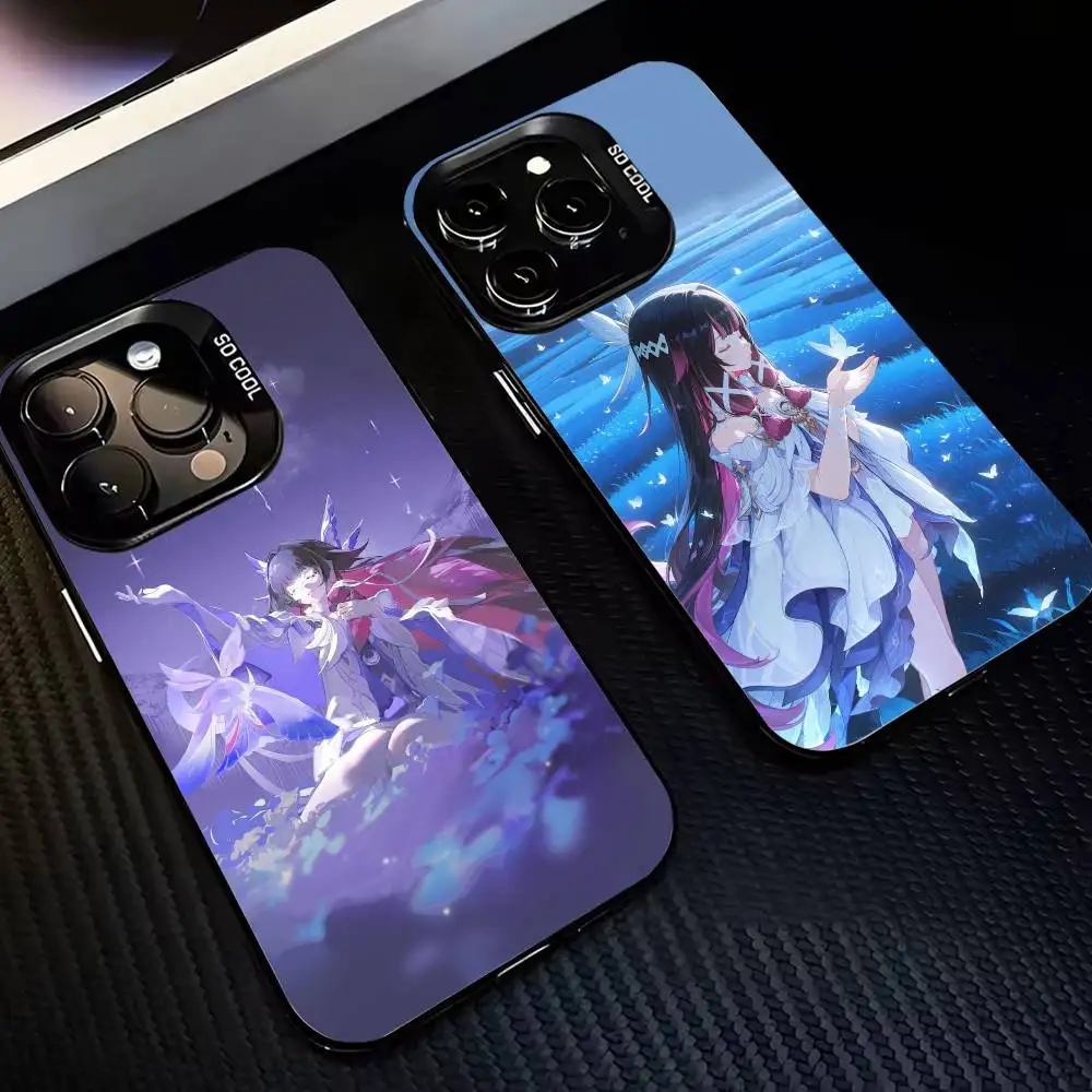 

Cool G-Genshin-Impact-columbina Phone Case For iPhone17,16,15,14,13,12,11,Pro,MAX White Matte Shockproof Cover
