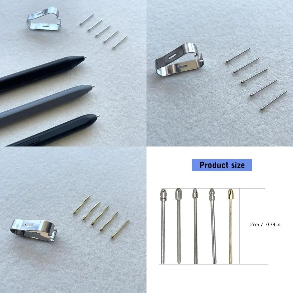 

96GE Portable Metal Pen Refills Featuring Clip for Remarkable Write Styluses Pen