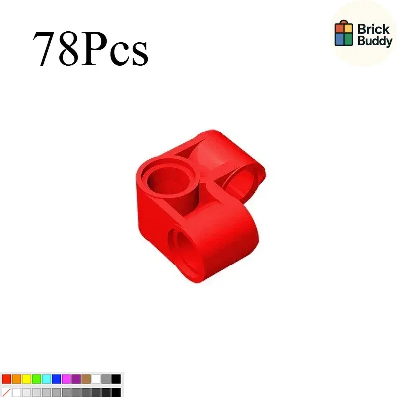 [70+ Pcs] MOC 44809 Small Particle Interlocking  Blocks, Tech , 2x2 Bolt Connectors