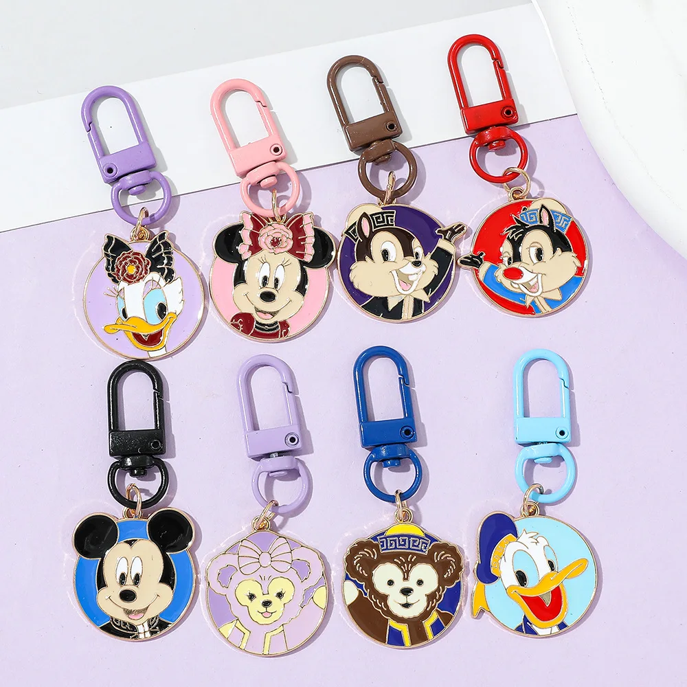 

Disney Mickey donald duck cute keychain cartoon pendant zinc alloy pendant key chain decoration bag accessories wholesale