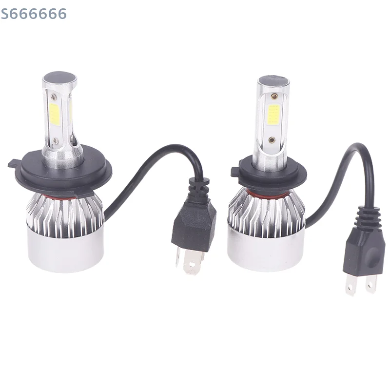 1個 車用 ブライト H4 H7 H1 H3 LED フロントフォグランプ ビーズ 8000Lm COBチップ 冷却ファン付き 長寿命