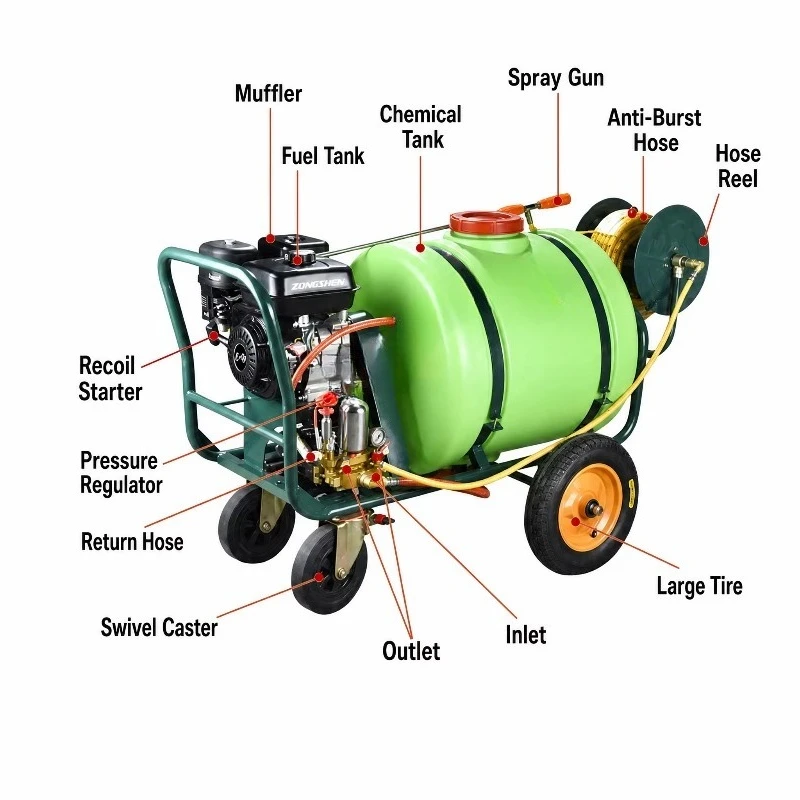 Dual Optional Agricultural Sprayer, 200L Corrosion Resistant Tank