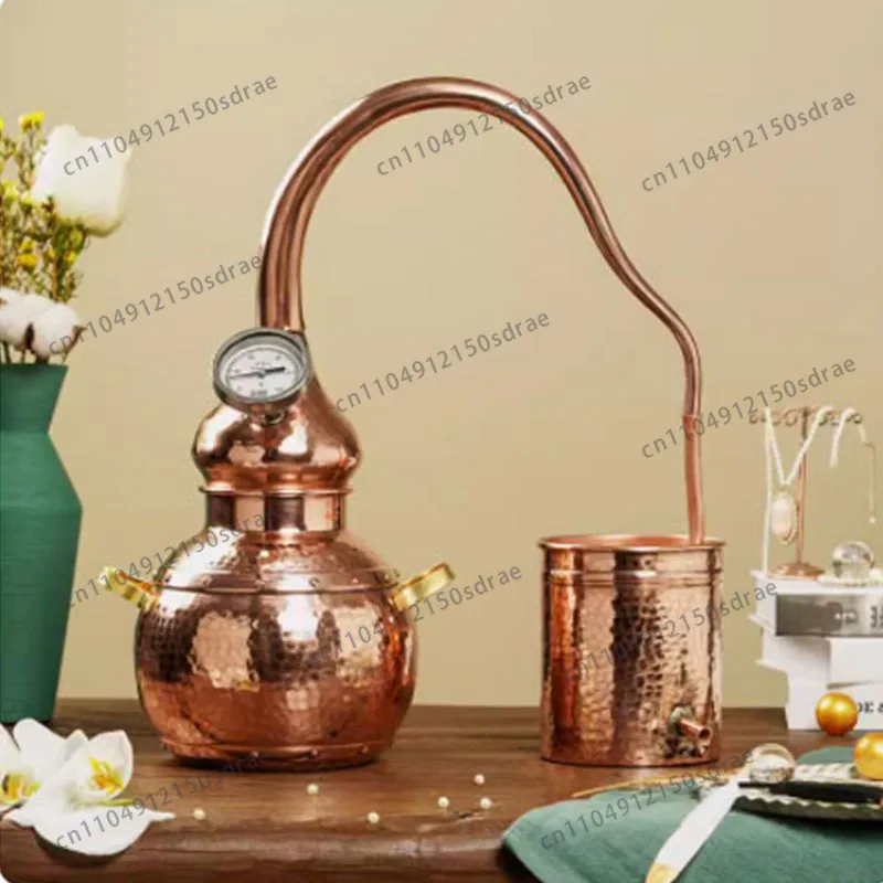 Small 5L Household Pure Dew Ancient Distillation Machine Gin Berry Gin Distillation Equipment Pure Copper Gin Purifier