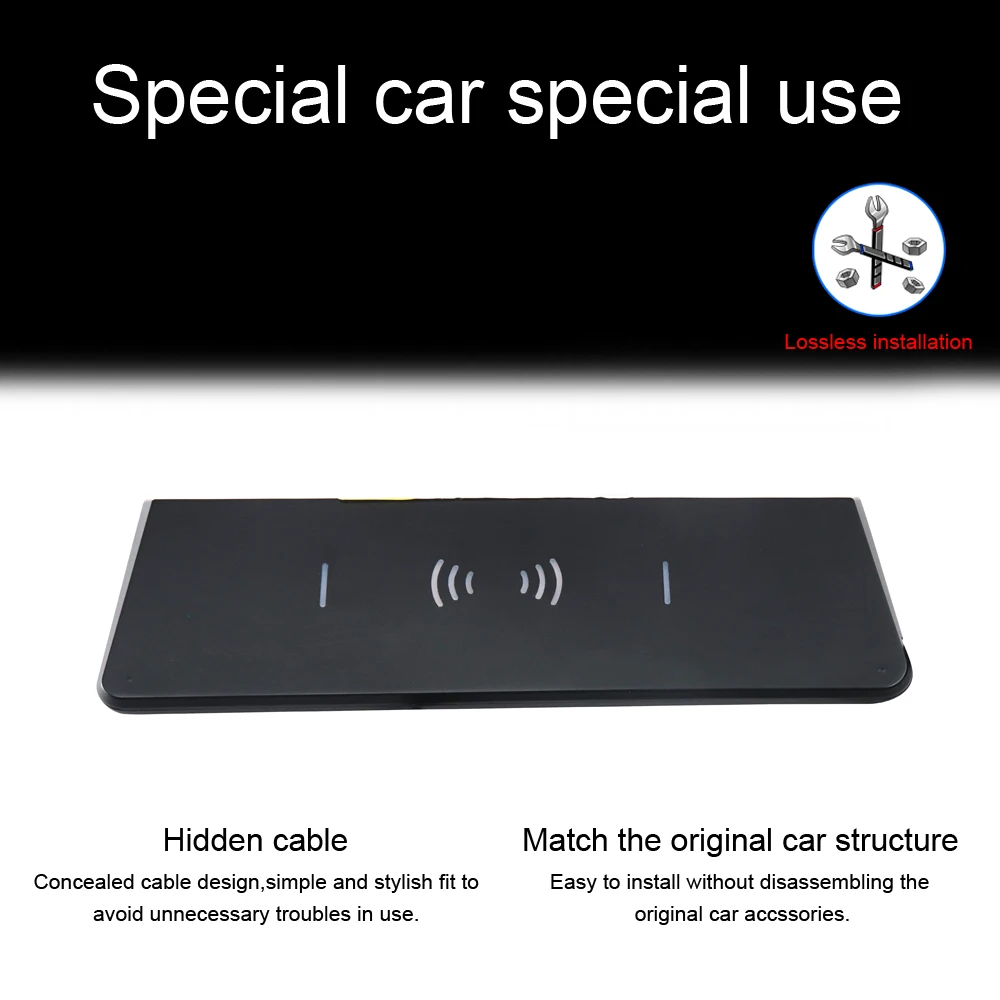 For BMW X3/X4 2014-2018 Car wireless charger With NFC Card Key Fast Phone Charging Plate Accessories