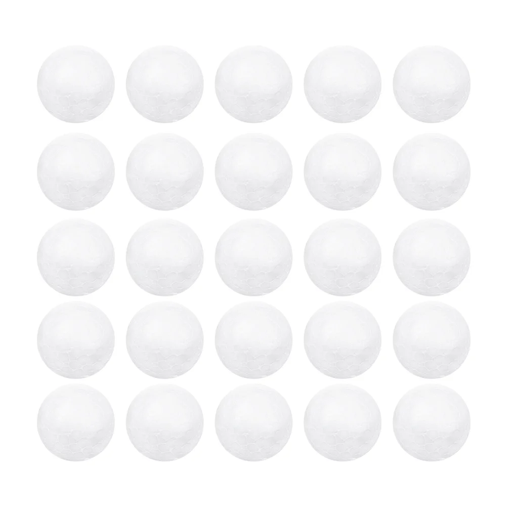 

Solid White Polystyrene DIY Christmas Foam Balls 3 Inch Round Easy Decorate Holiday Ornaments Family Crafts