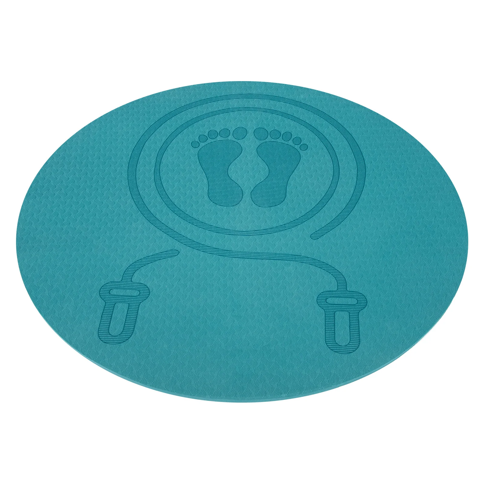 プレミアムTPE製ジャンプフロアマット 室内縄跳び用 防音フィットネスマット 静音 滑り止め ホームジム エクササイズマット