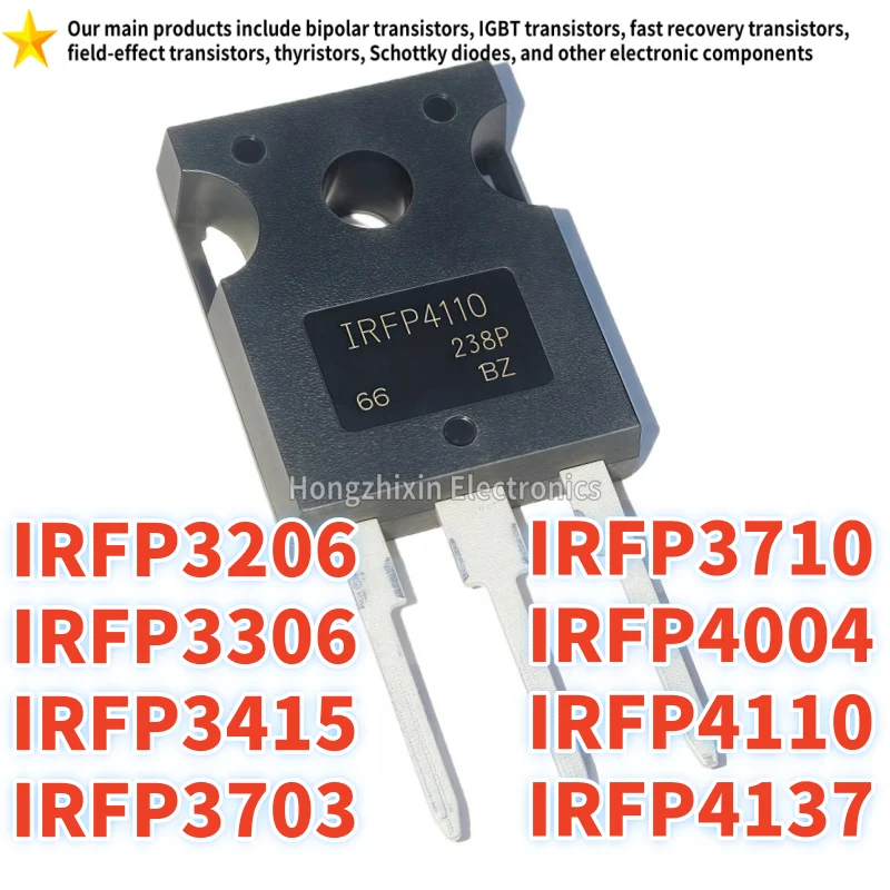 

IRFP3206 IRFP3306 IRFP3415 IRFP3703 IRFP3710 IRFP4004 IRFP4110 IRFP4137 TO-247 MOSFET 10PCS NEW 100% quality