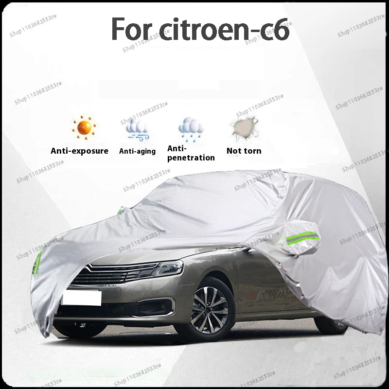 

Чехол для автомобиля Citroen C6 Fit — водонепроницаемый, пылезащитный, солнцезащитный козырек (УФ), снегозащитный | Серебряное полное покрытие с защитой в течение всего дня