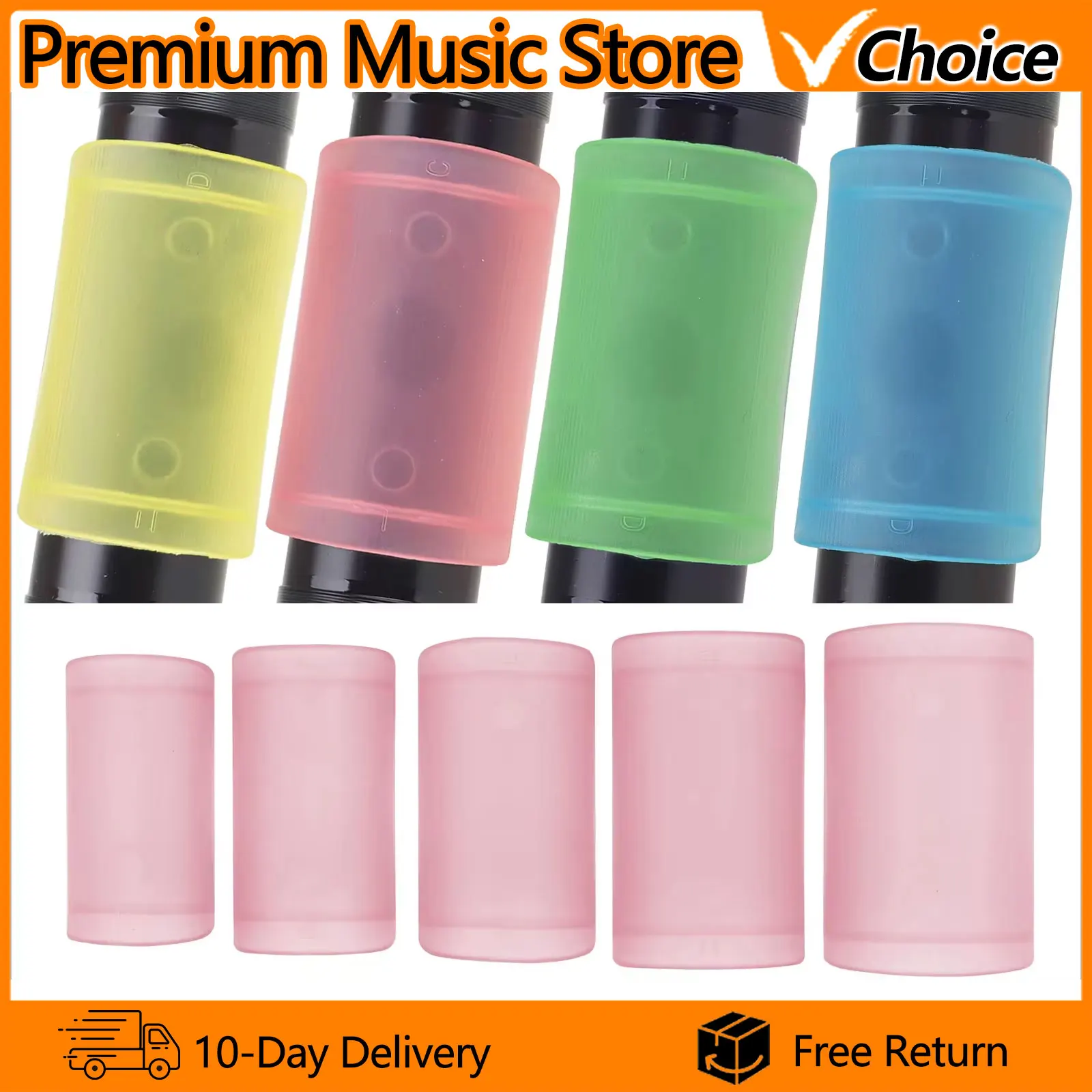 Flute Film Protector 5 Pcs/Set Woodwind Instrument Accessories Sound Hole Mouthpiece Cover for Flute Piccolo Whistle Music Tools
