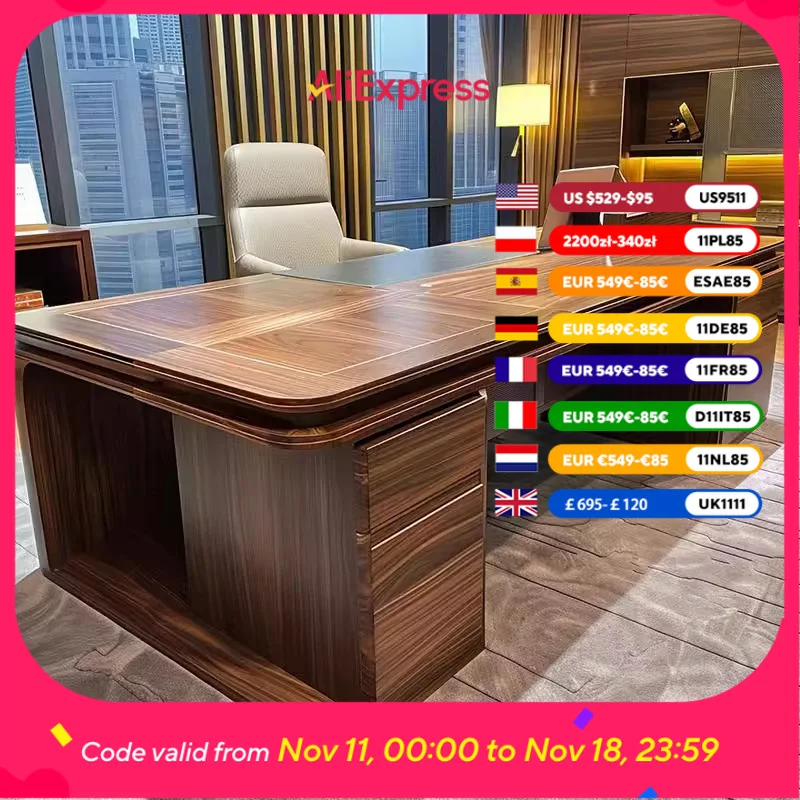 

Minimalist Computer Desks Hutch Console Supplies Study Storage Office Desk Setup Drawers Mesa De Computador Furniture Office