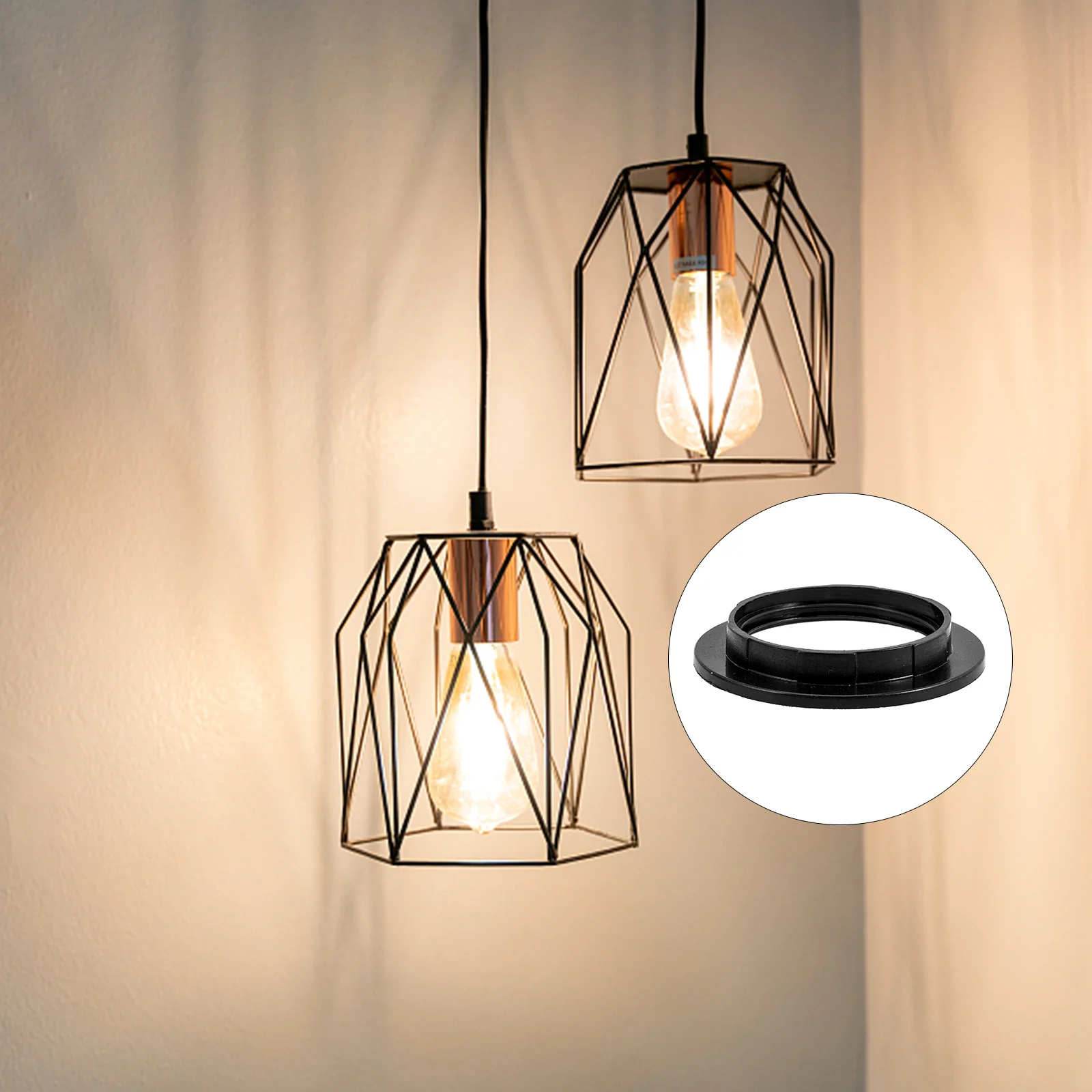 

OSALADI 20pcs Lampshade Adapter Reducer White Plastic Light Bulb Holder Collar for Shade Replacement