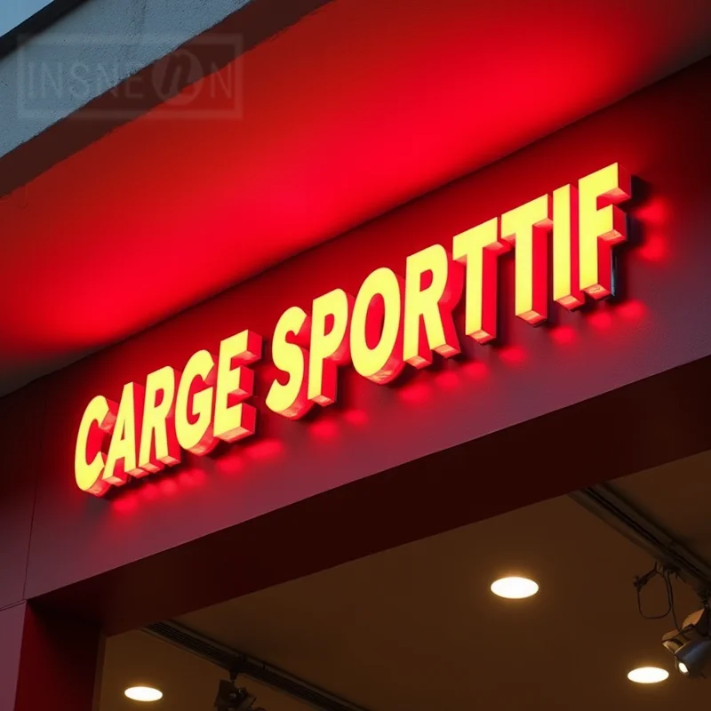 مخصص ثلاثية الأبعاد LED علامة الأعمال الأمامية والخلفية مضاءة مضيئة قناة رسائل واجهة المتجر لافتات معدنية مقاومة للماء لمتجر مقهى