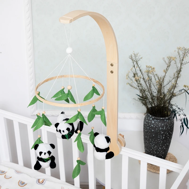 Baby Mobile Rattle Panda Doll Toy 0-12 Months For Baby Newborn Crib Bed Bell Toddler Carousel Baby Educational Toy Kids Gifts