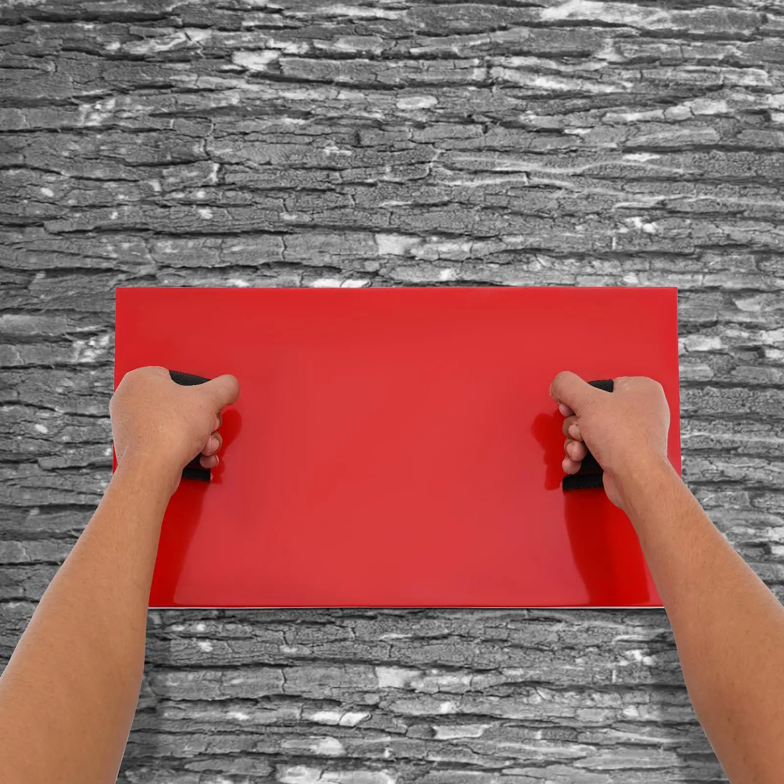 현실적인 돌 질감 콘크리트 금형, 직사각형 콘크리트 질감 매트, 시멘트 질감 벽 금형, 폴리우레탄 타일 콘크리트 Te