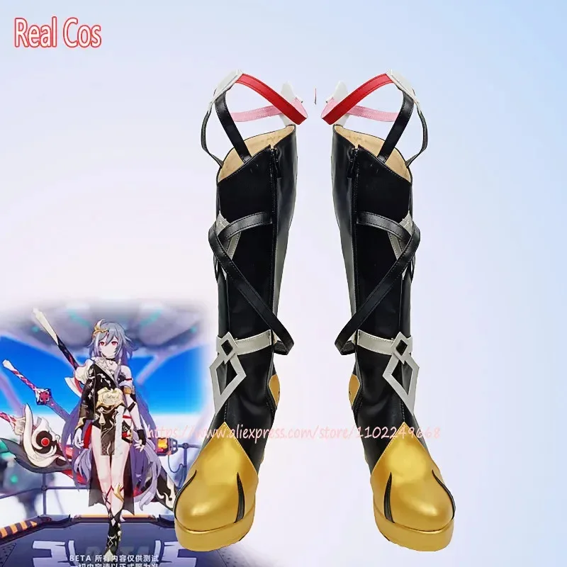 

RealCos Honkai: Star Rail Herrscher of Sentience Cosplay Shoes Leather Boots Universal Unisex