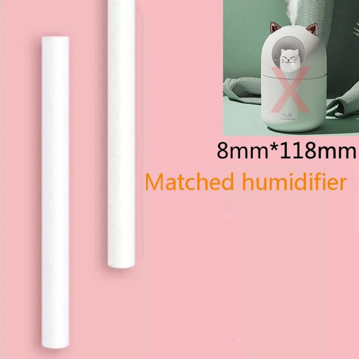 New Enhanced Small, Aromatic, and Replaceable Air Humidifier for Household - Improved Diffusion Water Absorbent Cotton Swab Core