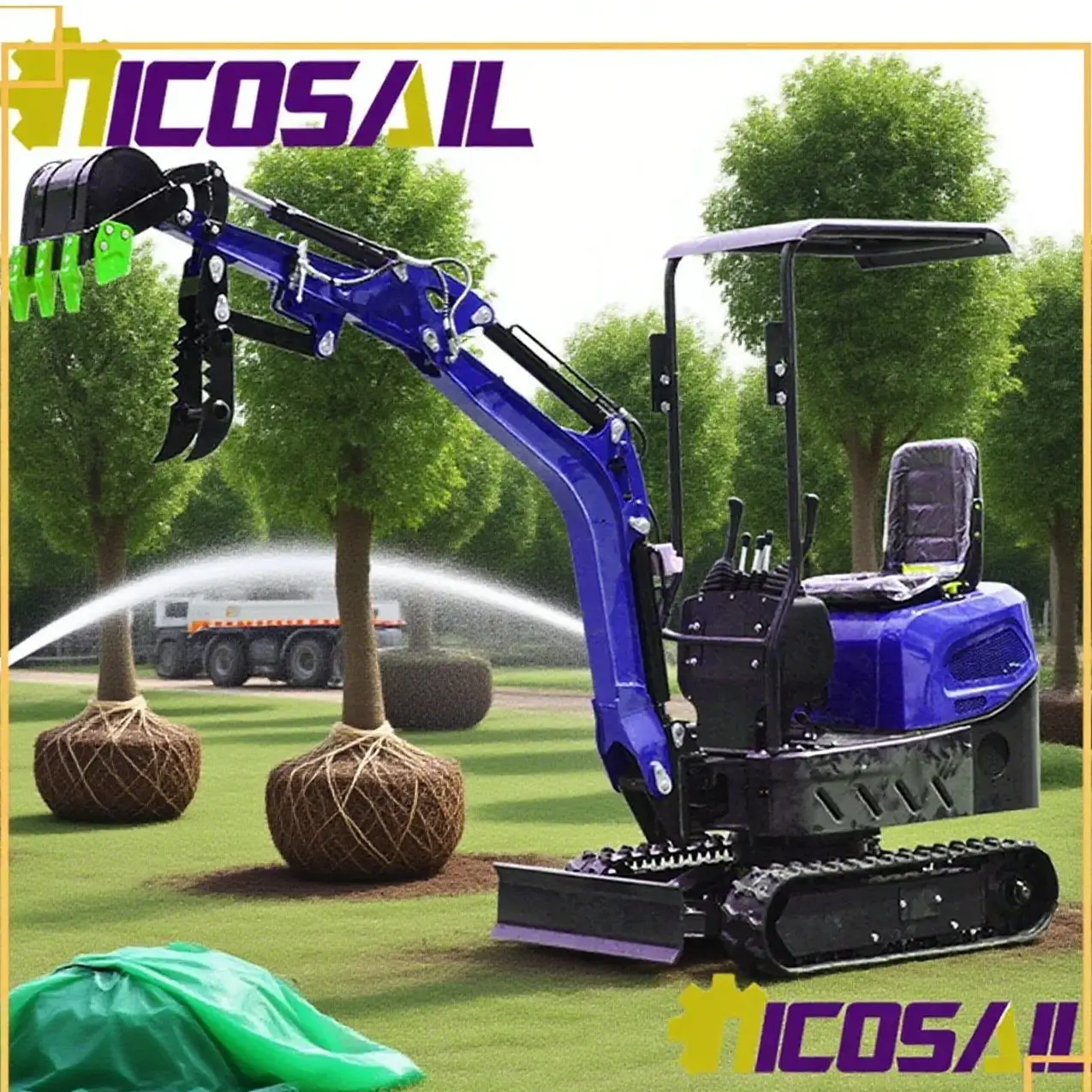 

Agricultural Mini Trench Excavator Household Mini Excavator Orchard Hydraulic Mini Excavator