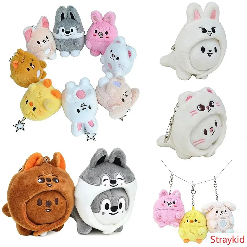 

Официальный новый продукт SKZOO: плюшевый брелок-подвеска Stray Kids, мультяшная плюшевая игрушка K-pop для детей, сувенир, подарок