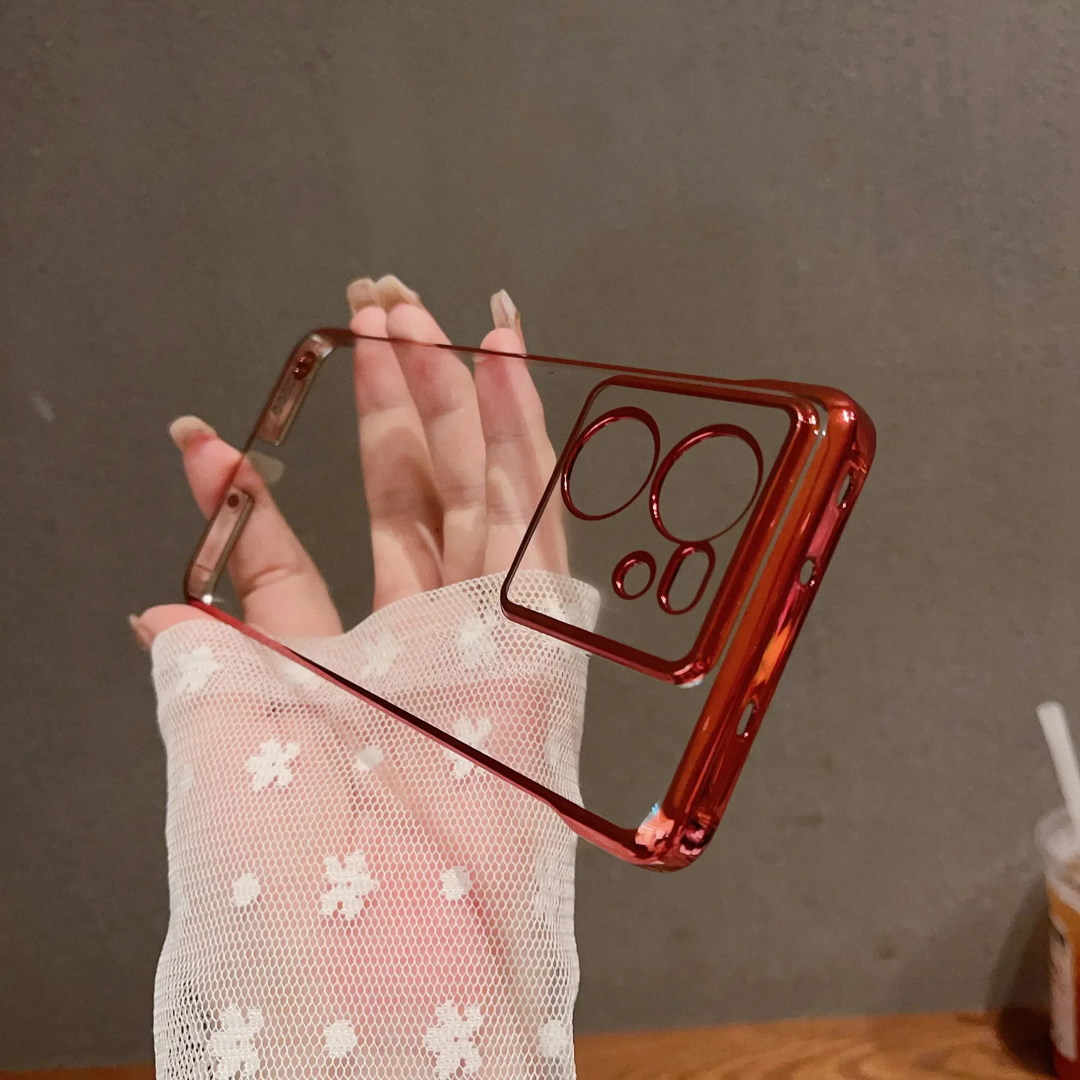 Ultra Thin Plating Frameless Case For Xiaomi POCO X6 Pro 5G Redmi K70E Turbo 3 Hard PC Clear Camera Protect Back Cover Shell